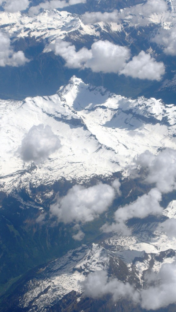 Wolkenlucht vanuit vliegtuig